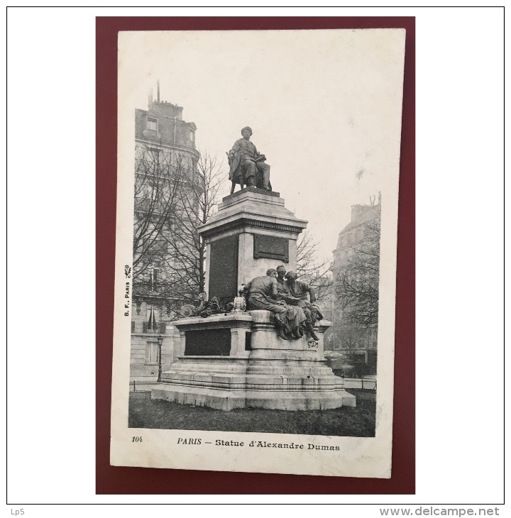 Paris Statue D' Alexandre Dumas  104  BF - Statues