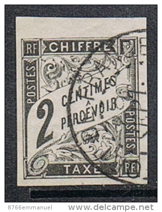 COLONIES GENERALES TAXE N°2 Oblitération De Fort De France, Martinique - Postage Due