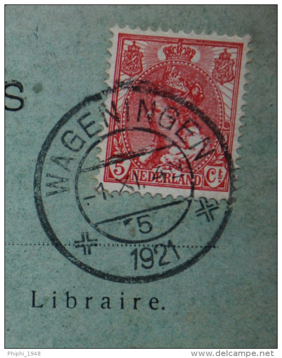 .Carte Commerciale.WAGENINGEN Pour PARIS.1921. (3 Scanners ) - Lettres & Documents