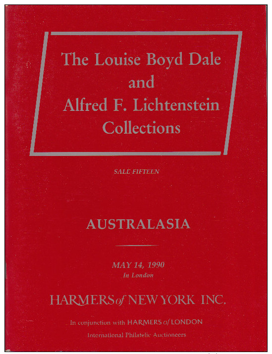 Dale/Lichtenstein Collections - Sale 15 : Australian States And New Zealand (1990) - Autres & Non Classés