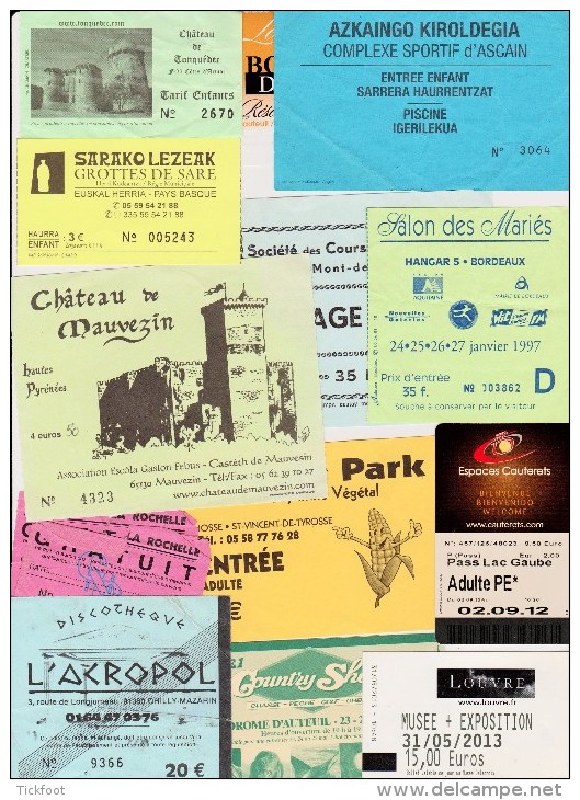 Lot De Divers Tickets D'entrées Expos, Cinéma, Musées... Voir Détails - Tickets D'entrée