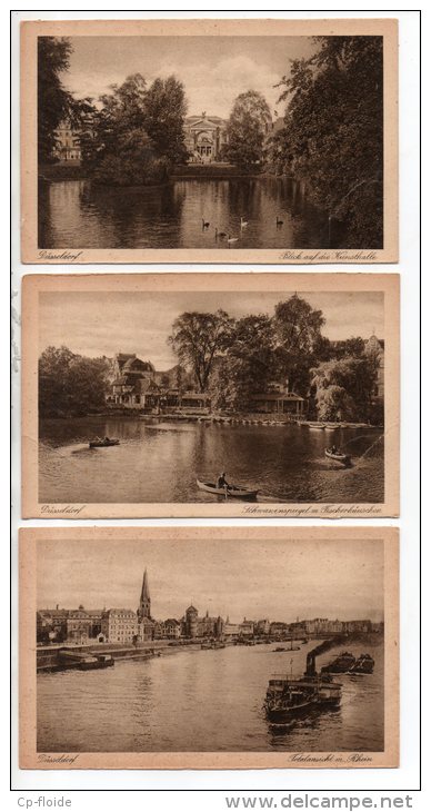 ALLEMAGNE . DEUTSCHLAND . DUSSELDORF . 3 CARTES POSTALES - Réf. N°14491 - - Düsseldorf