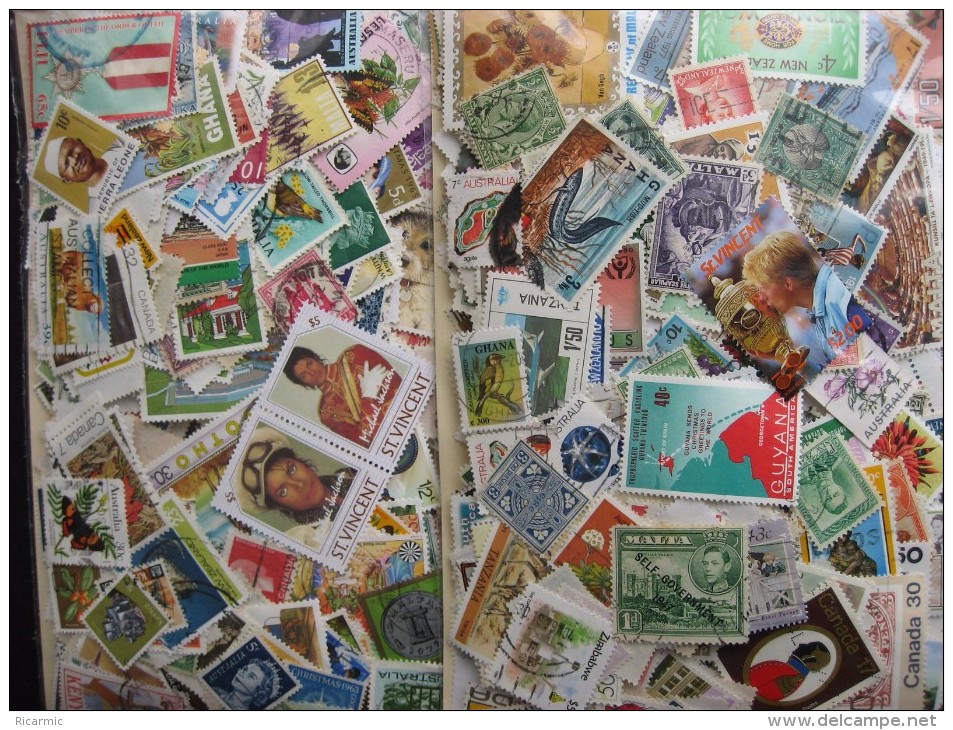 British Commonwealth Mixture (duplicates,mixed Condition) 2000 About 45% Commemoratives, 55% Definitives - Kilowaar (min. 1000 Zegels)