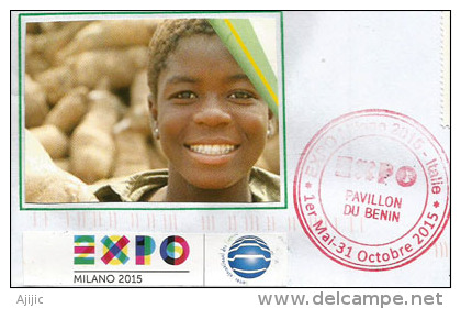 LE BENIN. UNIVERSAL EXPO MILANO 2015, Letter Fron The Pavilion Of BENIN (Cotonou), With The Official Stamp EXPO - 2015 – Milaan (Italië)