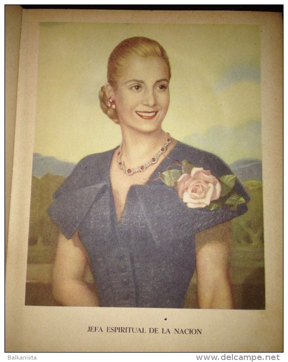 EVA PERON EN EL BRONCE ARGENTINA EVITA SIGNED EVA PERON FOUNDATION 1952