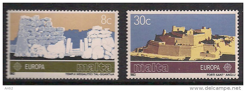 Malta 1983 Europa Cept: Great Works Of The Human Spirit.  Mi 680-681, MNH(**) - Malta