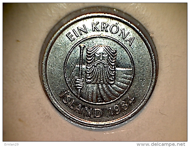 Islande 1 Krona 1984 - IJsland