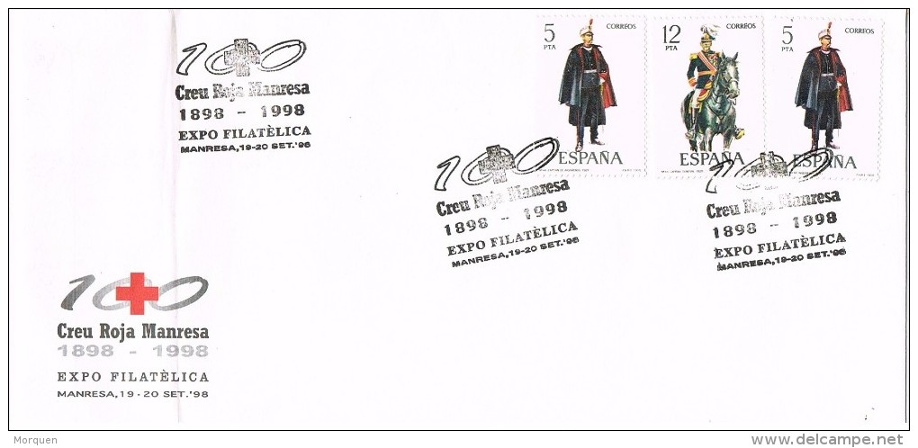 16830. Carta Exposicion MANRESA (barcelona) 1998. Cruz Roja, Creu Roja - Cartas & Documentos