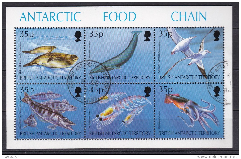 BAT YT255-260 Sheetlet Antarctic Food Chain  Perfect - Used Stamps
