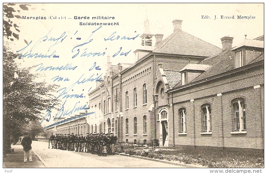 Merxplas / Merksplas : Garde Militaire --- Soldatenwacht 1908 - Merksplas