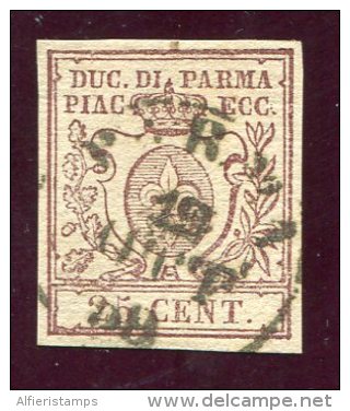 1857- PARMA- 1 VAL.-USED-VERY FINE !! - Parma