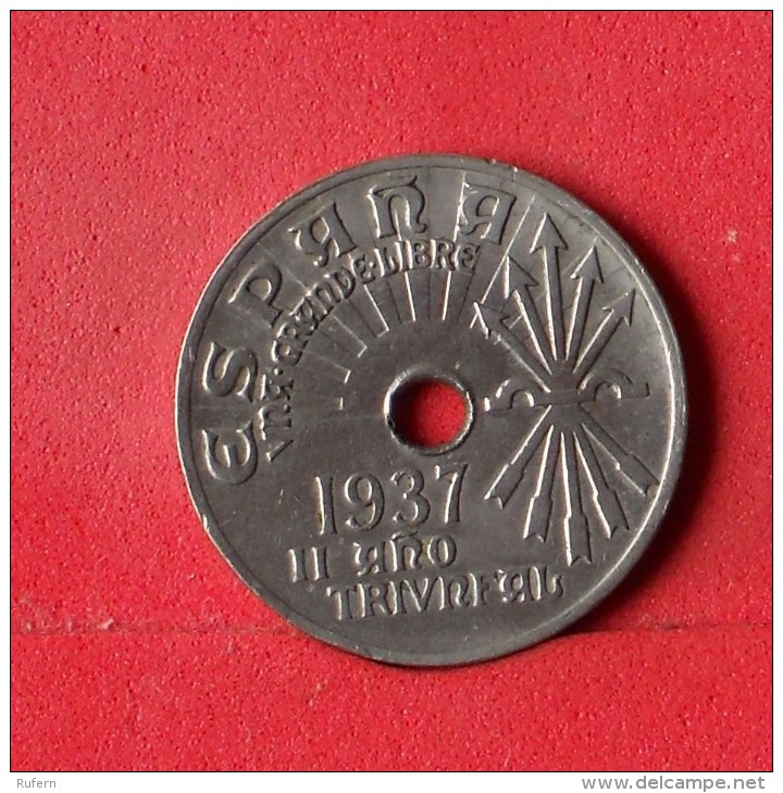 SPAIN 25 CENTIMOS 1937 -    KM# 753 - (Nº13924) - 25 Centiemos