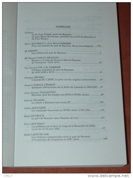 BAYONNE / PASSE PRESENT ET AVENIR DU PORT / ARCHIVES DU PORT DEPUIS LE XII SIECLE/ 400 PAGES - Pays Basque