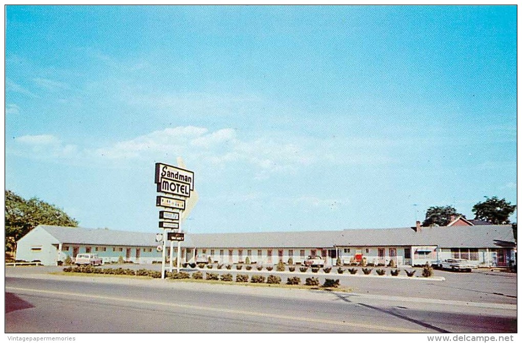 263737-Maine, South Portland, Deluxe Sandman Motel, Route 1, Chas Color Advertising By Dexter Press No 37857-B - Portland