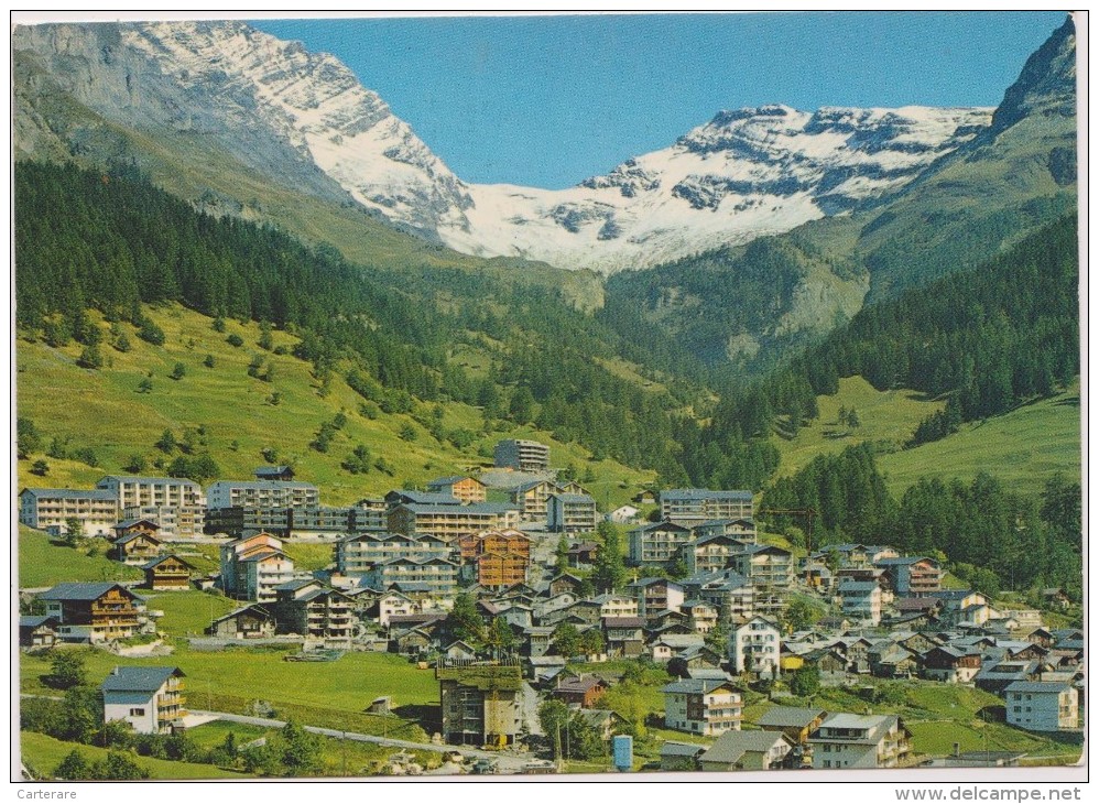 SUISSE,SWITZERLAND,SWISS, HELVETIA,SCHWEIZ,SVIZZERA ,VALAIS,LEUKERBAD-LOECHE LES BAINS,COL GEMMI,PHOTO KLOPFENSTEIN - Loèche