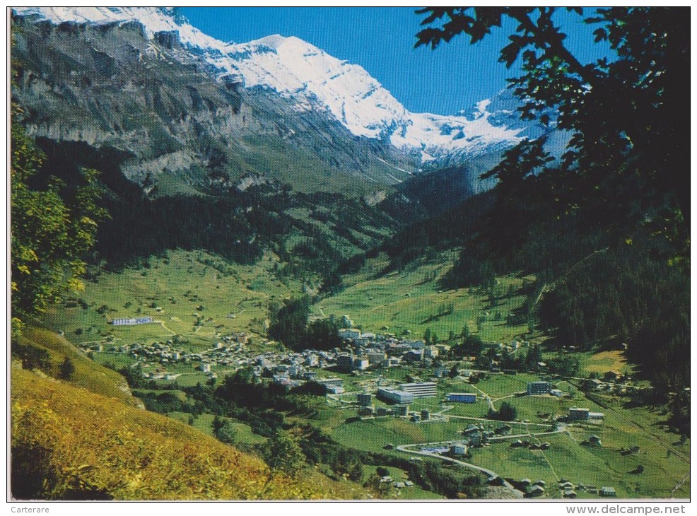 SUISSE,SWITZERLAND,SWISS, HELVETIA,SCHWEIZ,SVIZZERA ,VALAIS,LEUKERBAD-LOECHE LES BAINS,COL GEMMI,PHOTO KLOPFENSTEIN - Loèche