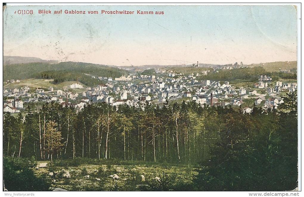 AKI 0344  Gablonz Vom Proschwitzer Kamm Aus - K. K. Österreich Um 1911 - Tschechische Republik