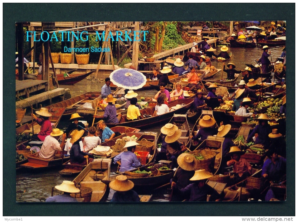 THAILAND  -  Ratchaburi  Floating Market  Unused Postcard - Thailand