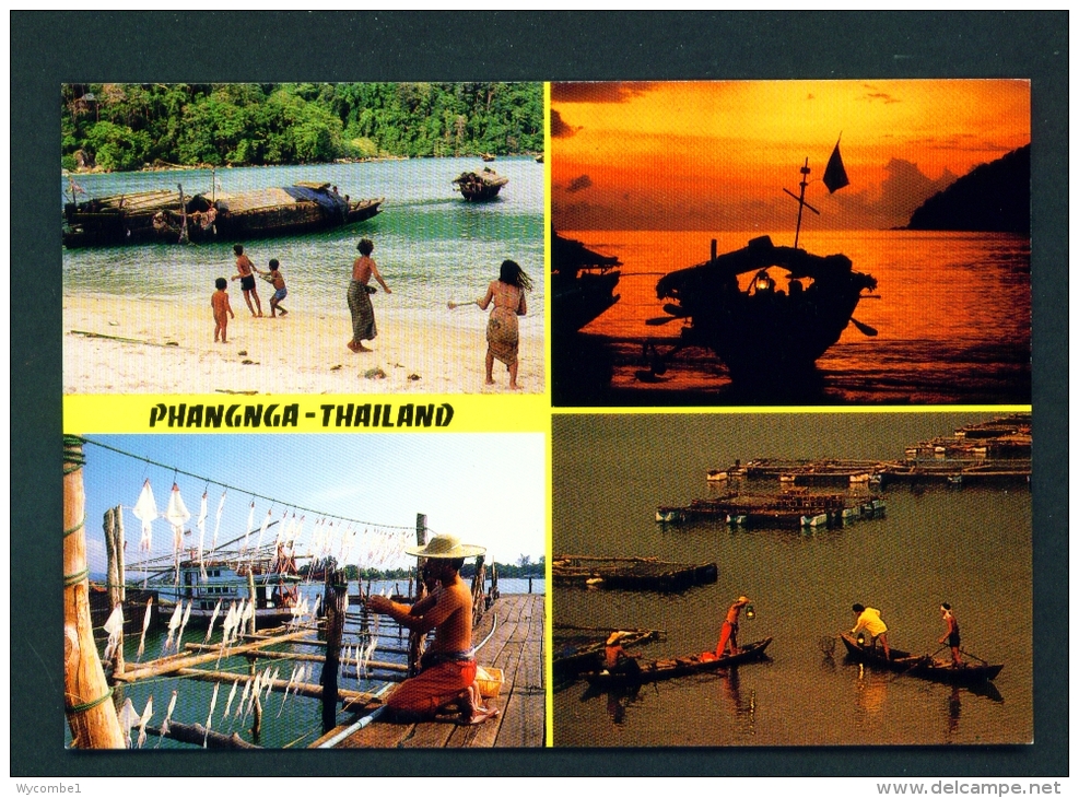 THAILAND  -  Phangnga  Multi View  Unused Postcard - Thailand