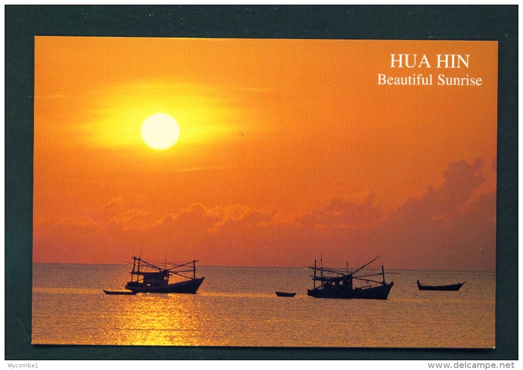 THAILAND  -  Hua Hin  Sunset  Unused Postcard - Thaïland