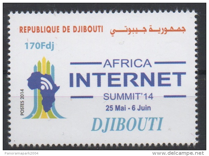 Djibouti Dschibuti 2014 ** Neuf Africa Internet Summit Sommet MNH RARE - Djibouti (1977-...)