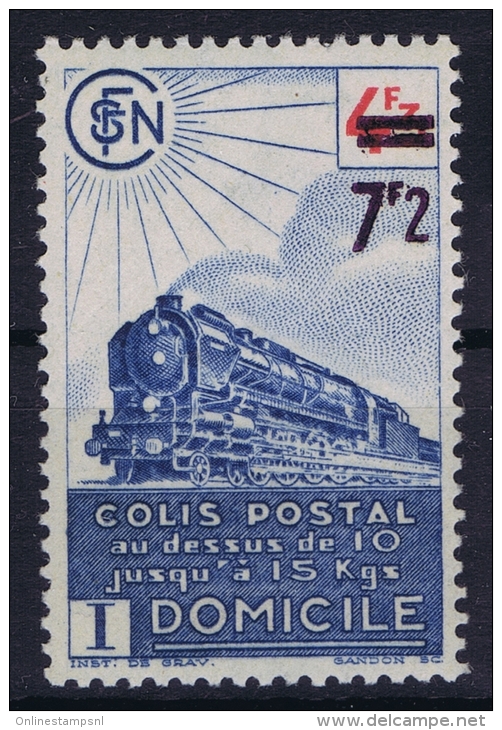 France: Colis Postale Yv Nr 227 B MH/* Falz/ Charniere - Ongebruikt