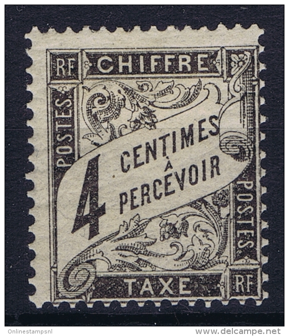 France:  Taxe Yv Nr  13 MH/* Falz/ Charniere - 1859-1959 Postfris