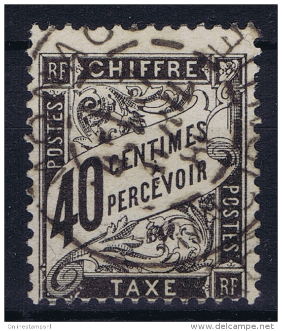 France:  Taxe Yv Nr  19 Gestempelt/used/obl. - 1859-1959 Oblitérés