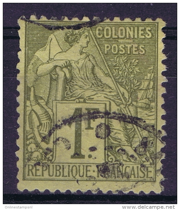 France Colonies Yv Nr 59  Gestempelt/used/obl. Signed/ Signé/signiert - Alphee Dubois