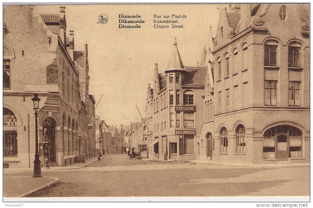 Nels Kaart Opbouw 1925  Kiekenstraat  Verstuurd Met Afrekening In Perfekte Staat. - Diksmuide