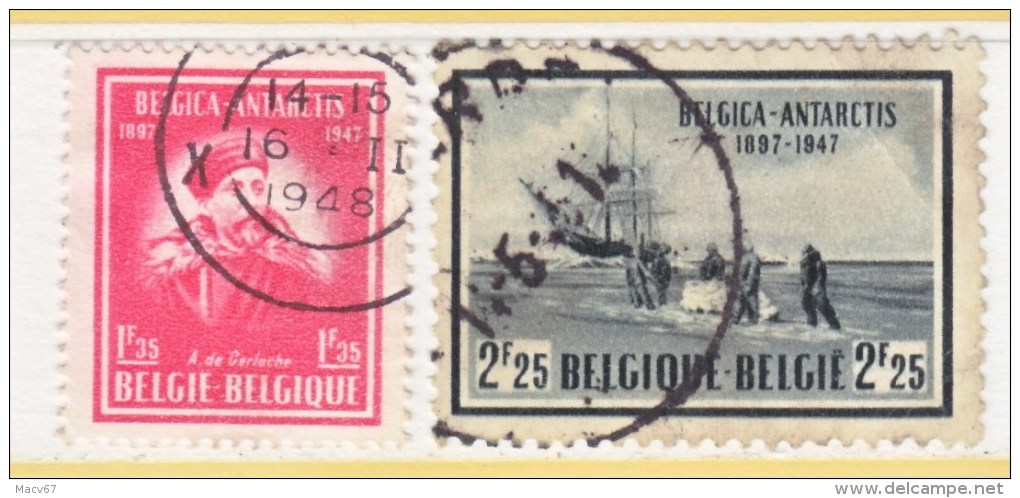 BELGIUM  371-2  (o)  POLAR  EXPLORER - Used Stamps