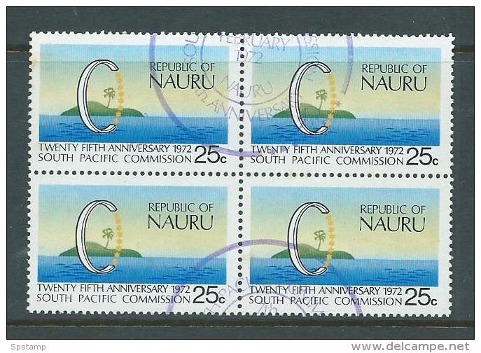 Nauru 1972 South Pacific Commission Block Of 4 FU - Nauru