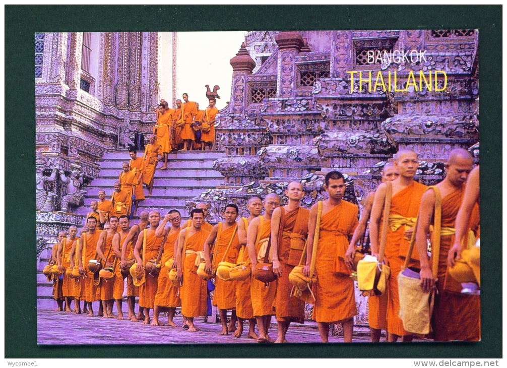 THAILAND  -  Bangkok  Tak-Bat-Devo  Buddist Rite  Unused Postcard - Thailand