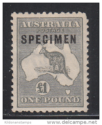 Australia 1923-24 Specimen, Mint Mounted, 3rd Wmk, Type C, Sc# ,SG 75s - Neufs