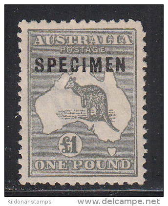 Australia 1923-24 Specimen, Mint Mounted, 3rd Wmk, Type C, Sc# ,SG 75s - Ungebraucht