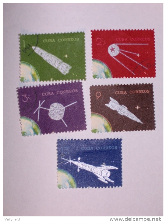 CUBA     1964    LOT# 13   SATELLITE & GLOBE - Used Stamps