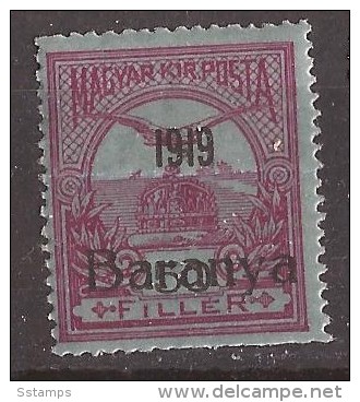 1919  12-14   BARANYA  UNGARN SERBIA JUGOSLAVIJA OVERPRINT  INTERESSANT  - TYP II NEVER HINGED - Baranya