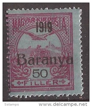 1919  12-14   BARANYA  UNGARN SERBIA JUGOSLAVIJA OVERPRINT  INTERESSANT  - TYP II NEVER HINGED - Baranya