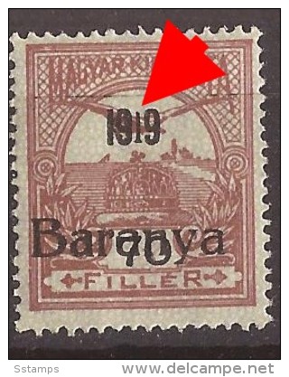 1919  12-14   BARANYA  UNGARN SERBIA JUGOSLAVIJA OVERPRINT  INTERESSANT  - TYP II NEVER HINGED - Baranya