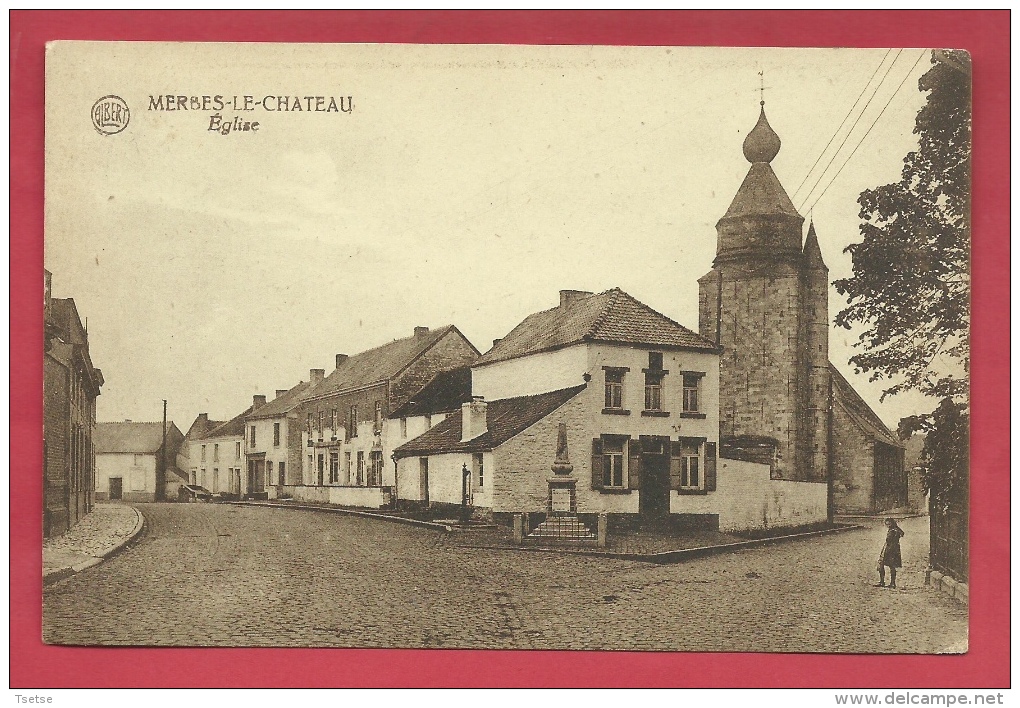 Merbes-le-Château - Eglise Et ... Maisons Environnantes - 1922 ( Voir Verso ) - Merbes-le-Château