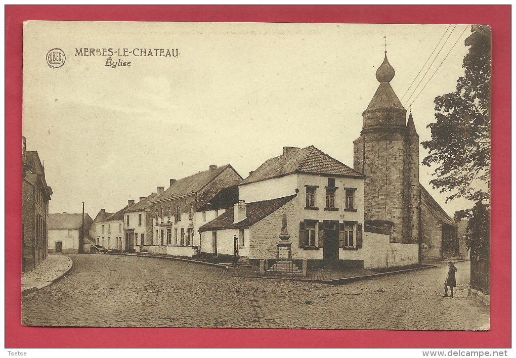 Merbes-le-Château - Eglise Et ... Maisons Environnantes - 1922 ( Voir Verso ) - Merbes-le-Chateau