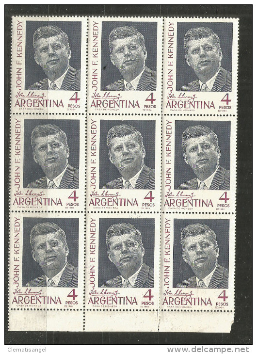 357c * ARGENTINIEN * KENNEDY * 9er BLOCK * POSTFRISCH ** !! - Ongebruikt