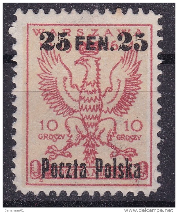 POLAND 1918  Warsaw Ovpt Fi 4 B10 Mint Hinged - Ungebraucht