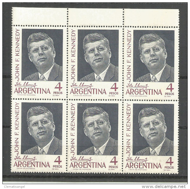 360c * ARGENTINIEN  * 6er BLOCK * KENNEDY  * POSTFRISCH ** !! - Unused Stamps