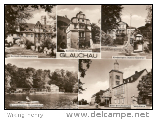 Glauchau - S/w Mehrbildkarte 1 - Glauchau