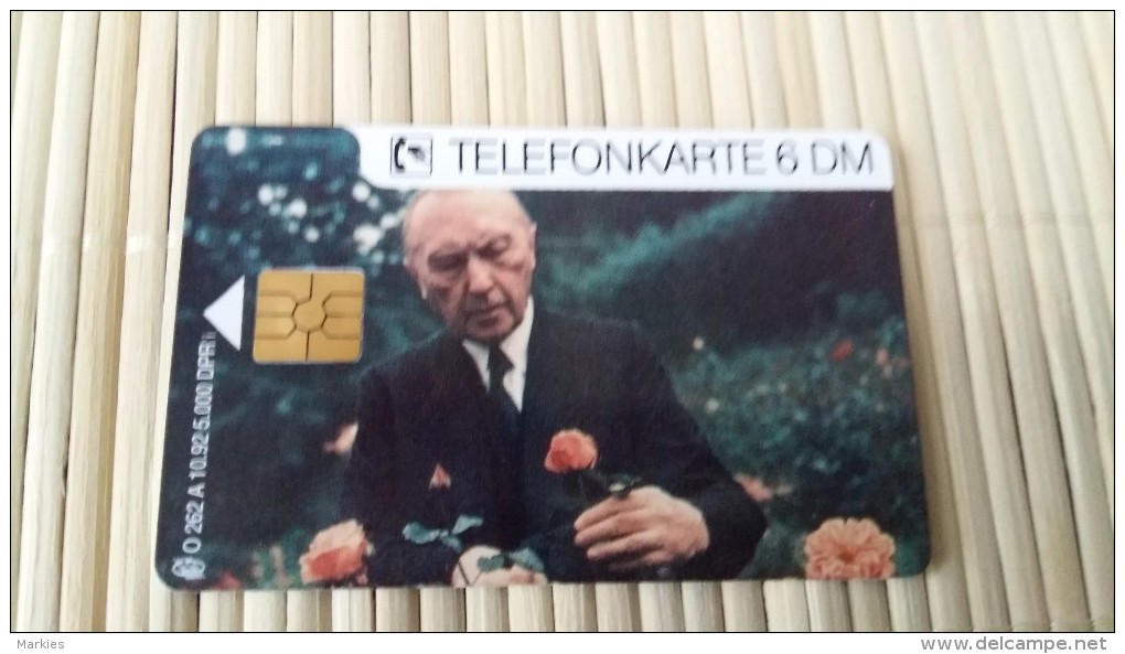 Phonecard Konrad Adenauer  (Mint,Neuve) Only 5000 Made Rare 2 Scan - O-Series: Kundenserie Vom Sammlerservice Ausgeschlossen
