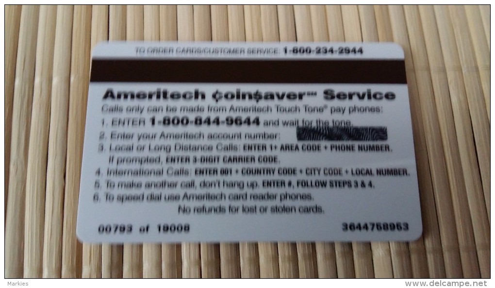 Ameritech Prepaidcard US (Mint,New 2 Scans - Sonstige & Ohne Zuordnung