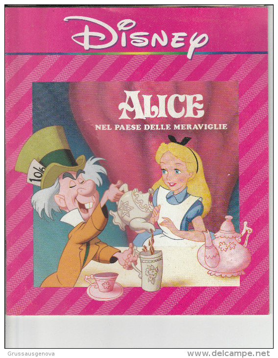 DC2) DISNEY ALICE NEL PAESE DELLE MERAVIGLIE Ed ROY FILM 1990 - 24 PAGINE IN BUONE CONDIZIONI  - COPERTINA MORBIDA  (VED - Disney