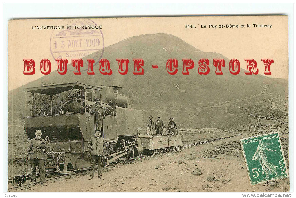 OF < TRAMWAY à CREMAILLERE En TRES GROS PLAN - CHEMIN De FER Du PUY De DOME < BAHN - RAILWAY - Tramways