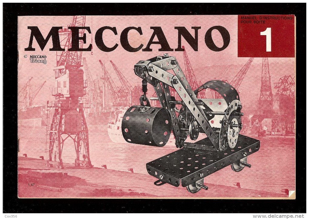 MECCANO N°1 Manuel D'Instructions 1967 - Meccano